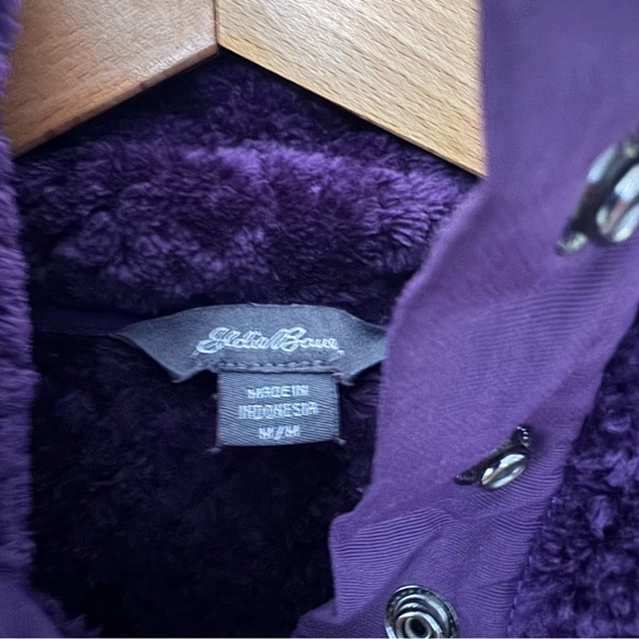 Eddie Bauer Everett waffle texture snap neck dark purple pullover Size  Medium - Picture 3 of 7